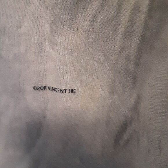 Bald Eagle 2011 Vincent Hie T-Shirt Tie Dye Men’s Medium Blue Short Sleeve AOP - Picture 3 of 7